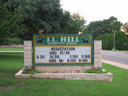 Custom Signs in Dallas Area | Hancock Sign Company | J.L. Hill School’s Custom Sign